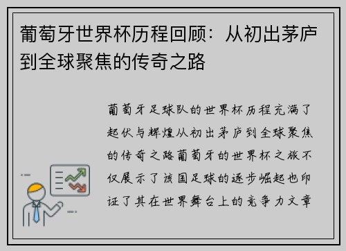 葡萄牙世界杯历程回顾：从初出茅庐到全球聚焦的传奇之路